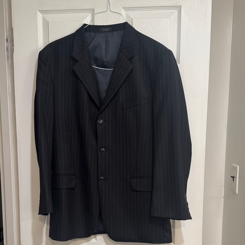 Jones New York Charcoal Pinstripe Suit Jacket